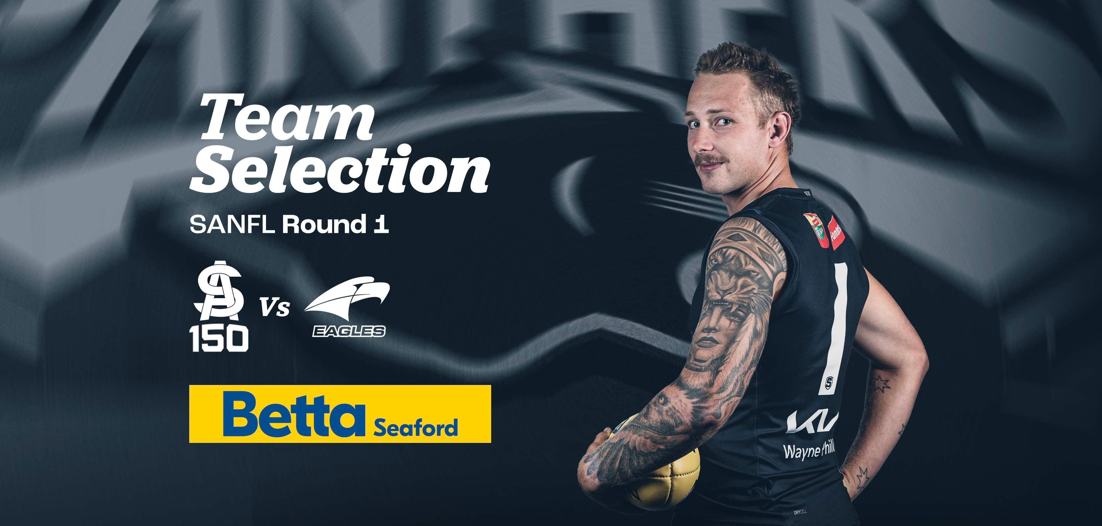 BETTA Team Selection: SANFL Round 1 v Eagles BETTA Team Selection: SANFL Round 1 v Eagles